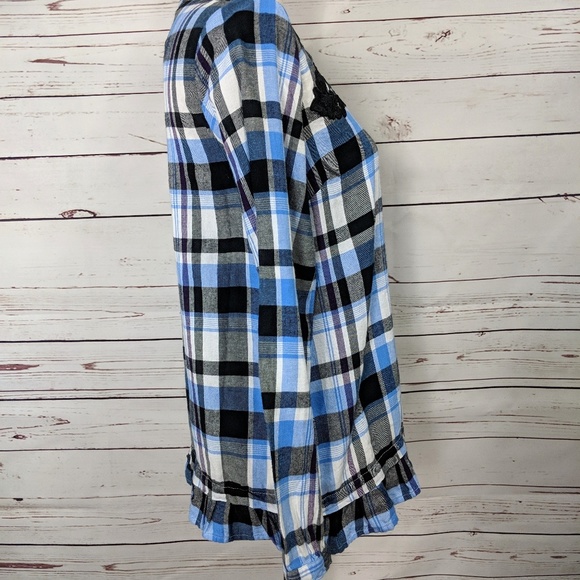 Joe Fresh Plaid Flannel Blouse - Picture 2 of 5